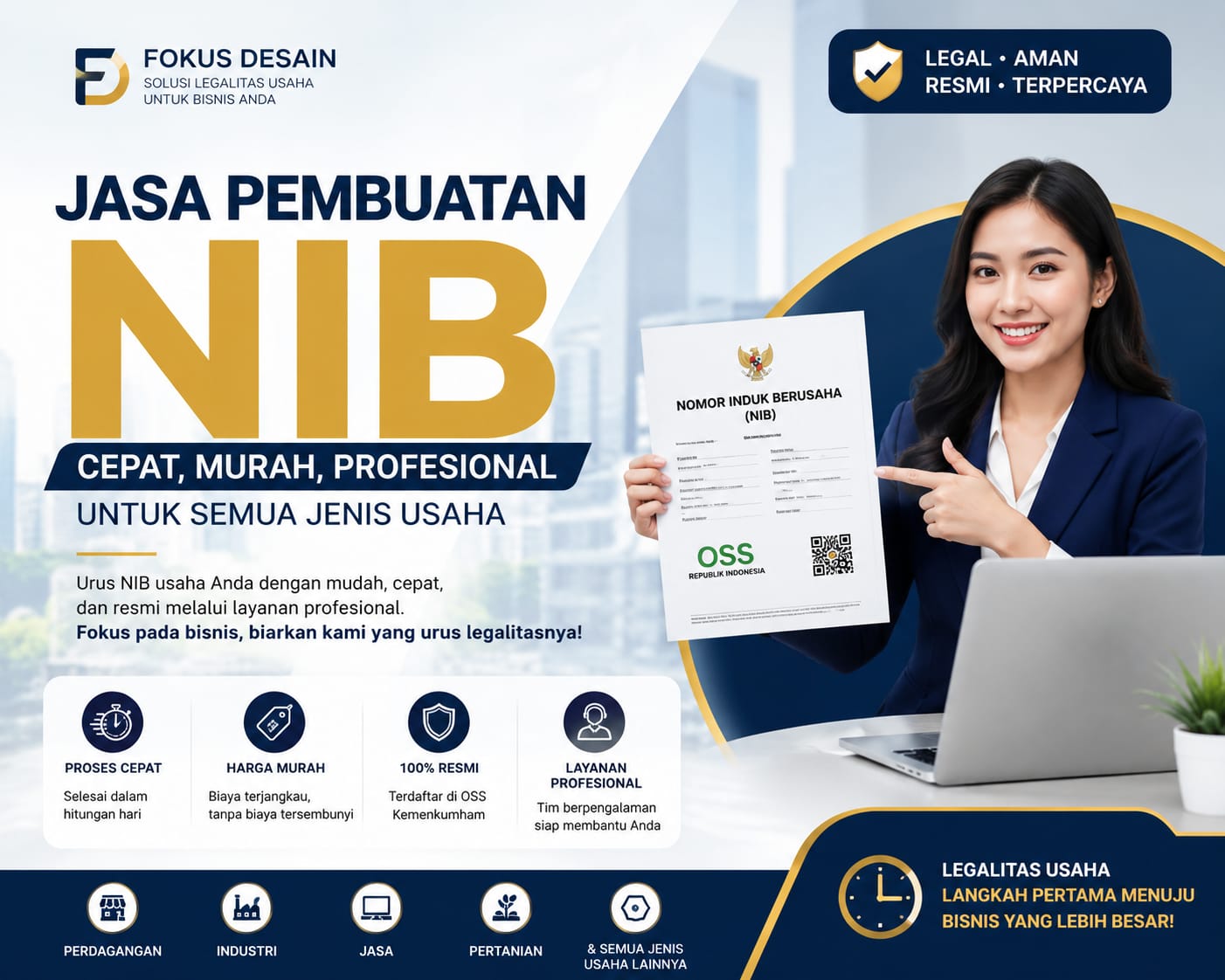 Jasa Pembuatan NIB Cepat, Murah, Profesional untuk Semua Jenis Usaha