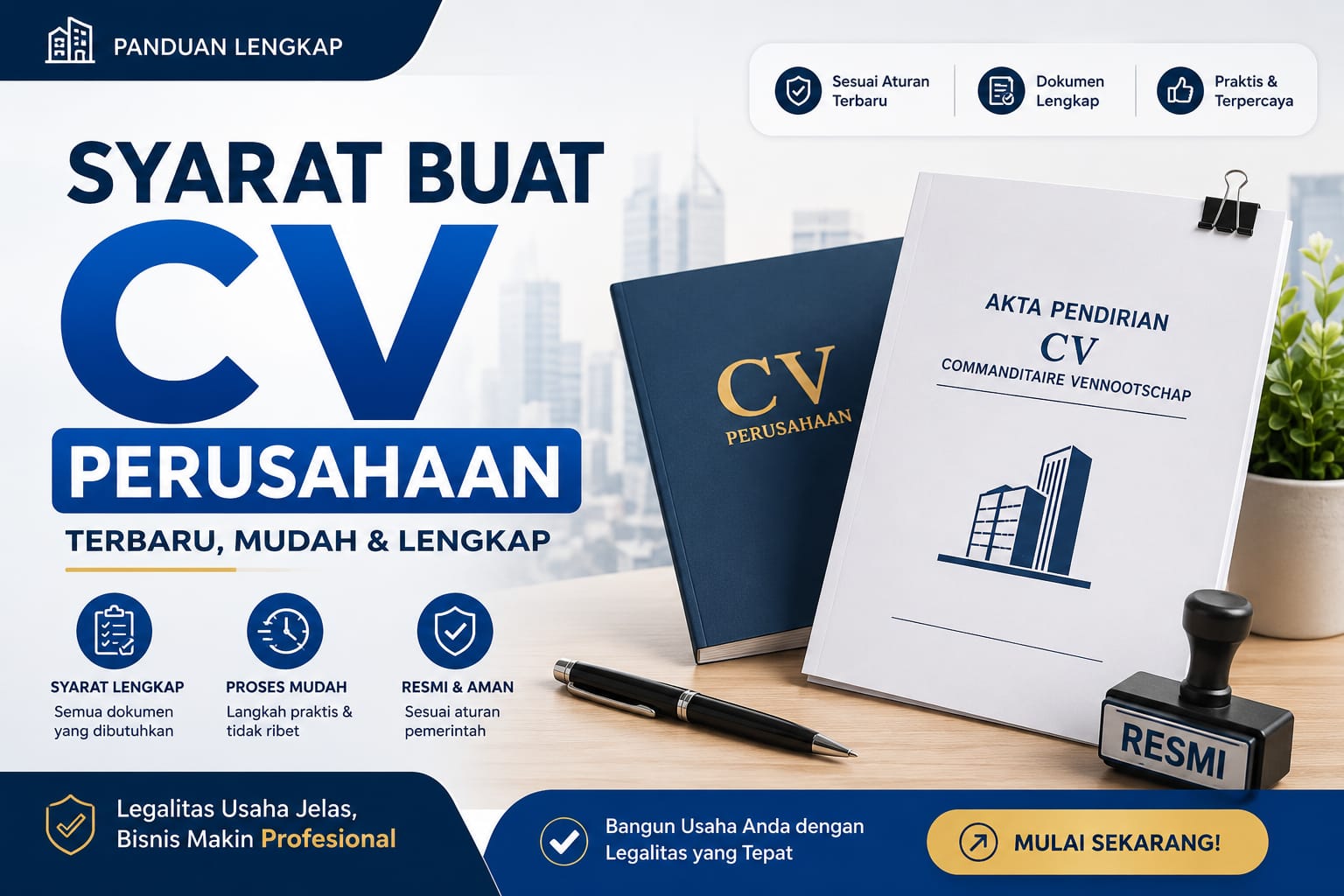 Syarat Buat CV Perusahaan Terbaru, Mudah & Lengkap