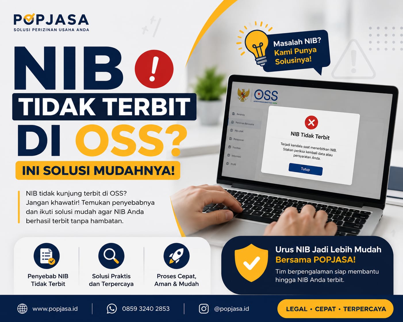 NIB Tidak Terbit di OSS? Ini Solusi Mudahnya!