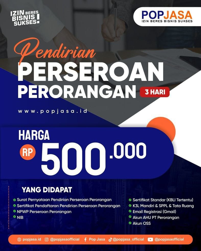 Cara buat PT perorangan online, Daftar PT PERORANGAN, AHU PT PERORANGAN, Buat PT online gratis, Kewajiban PT PERORANGAN, Jasa pembuatan PT PERORANGAN, PT PERORANGAN adalah, Pajak PT PERORANGAN, Syarat Pendirian PT Perorangan Surabaya