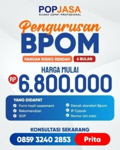 Izin Usaha Tahu Pentingnya Mengurus BPOM Pangan Risiko Rendah