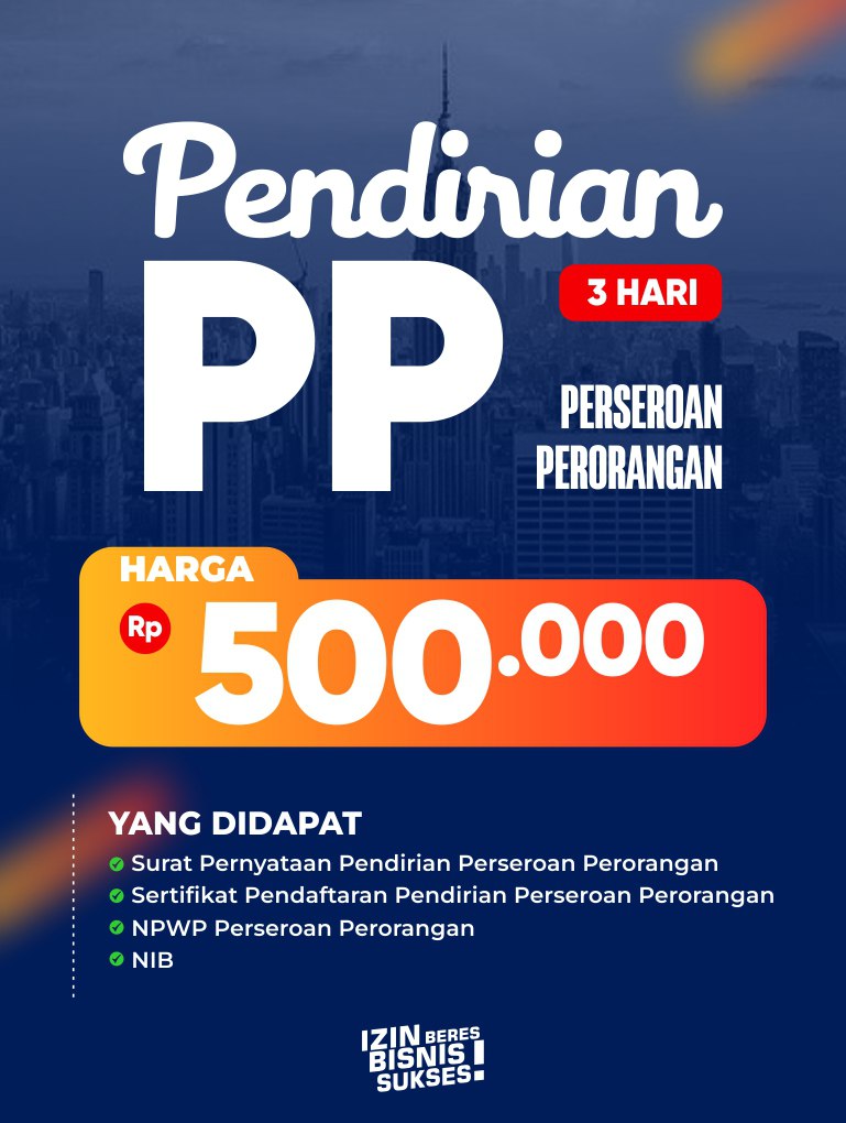 Pendirian PP (Perseroan Perorangan)