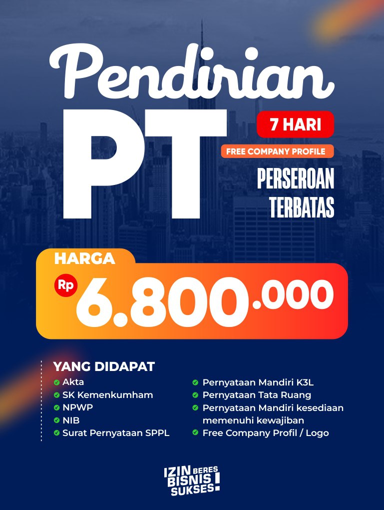 PENDIRIAN PT - PERSEROAN TERBATAS