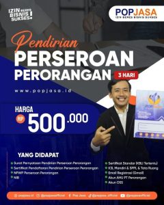 Jasa Pembuatan PT Perorangan (PP)