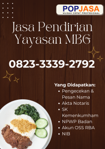 jasa pendirian yayasan MBG